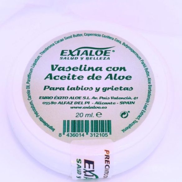 Vaselina Aloe vera para labios y + 20ml.