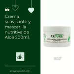 Crema suavizante y mascarilla nutritiva de Aloe vera 200ml.